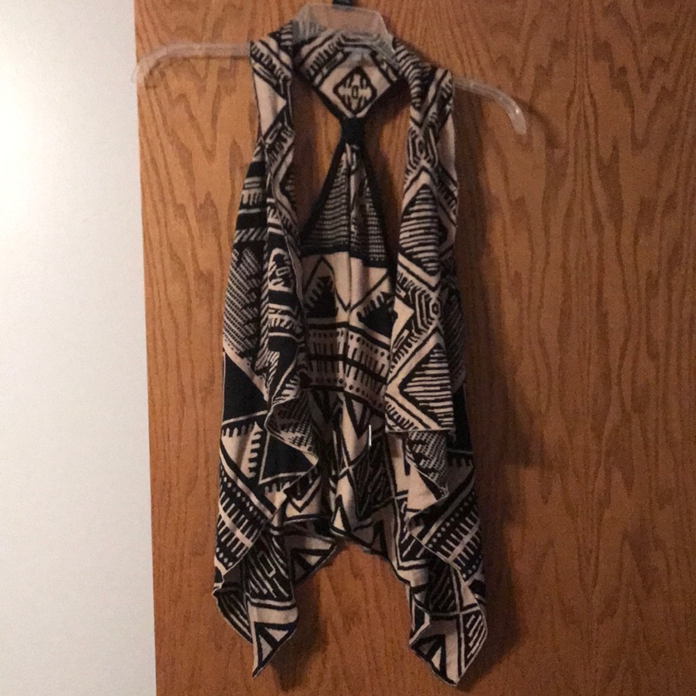 Aztec Print Sweater Vest